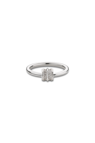 ESSENTIAL RIBBED PAVE RING
