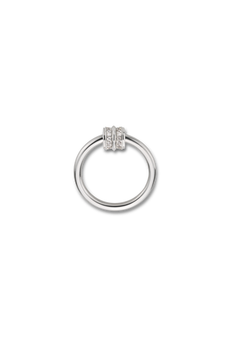 ESSENTIAL RIBBED PAVE RING