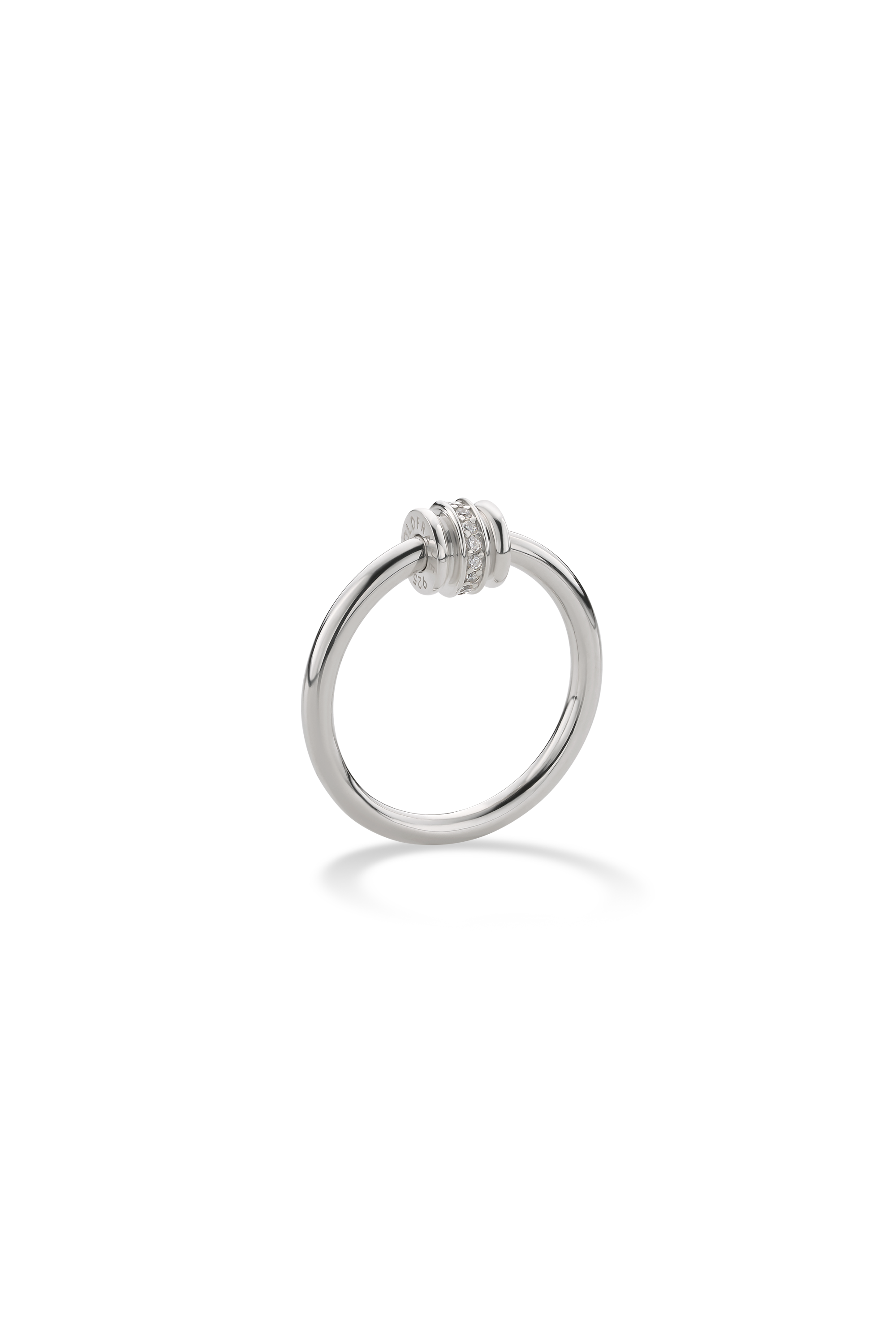 POTTERY VESSEL PAVE RING