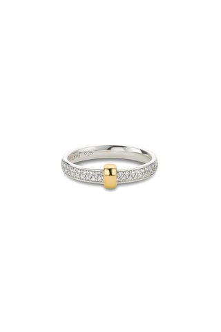ORBIT PAVE DIAMOND & 10K GOLD RING