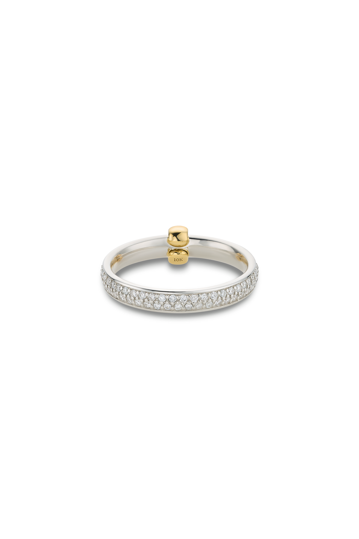ORBIT PAVE DIAMOND & 10K GOLD RING