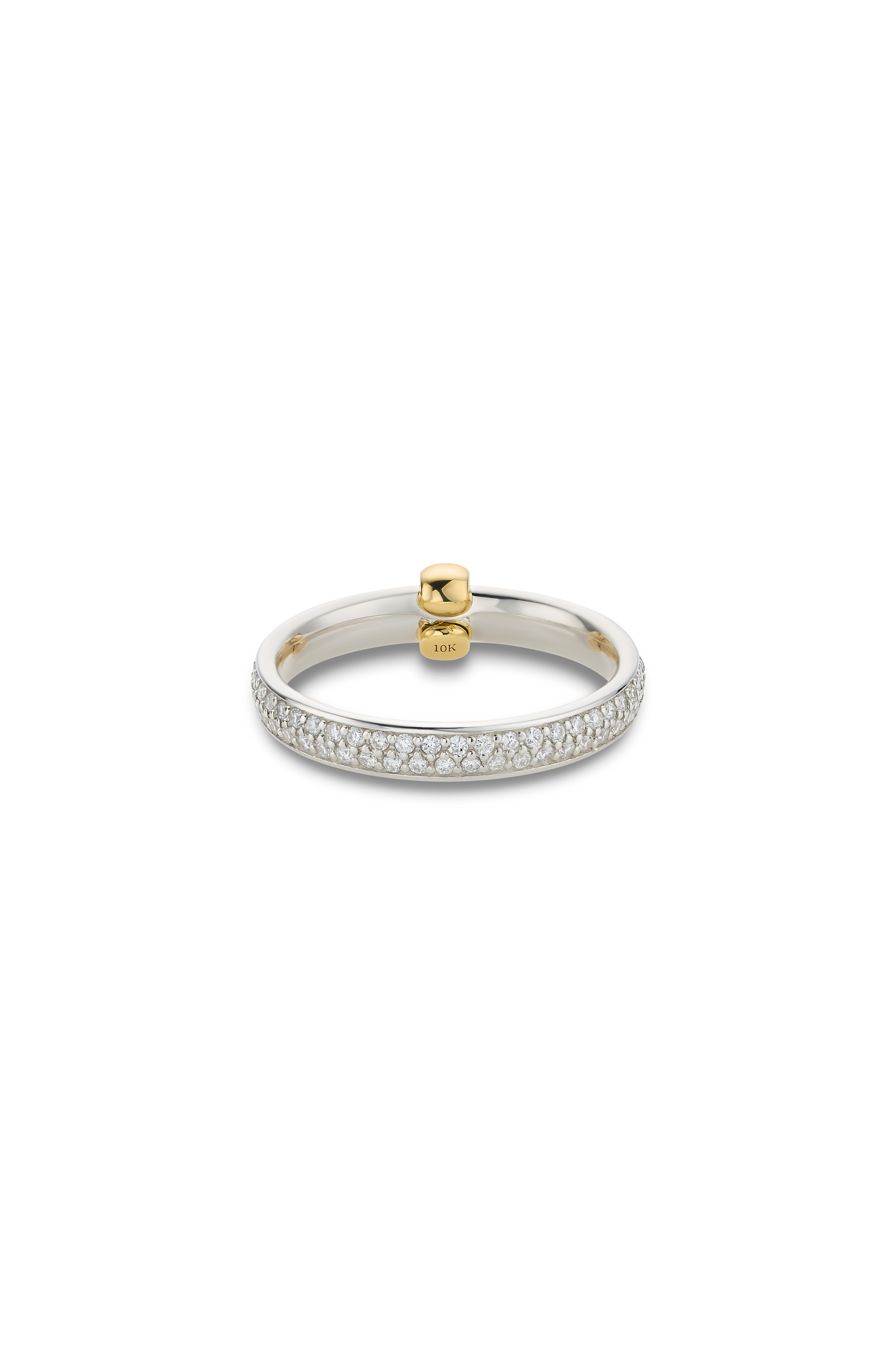 ORBIT PAVE DIAMOND & 10K GOLD RING