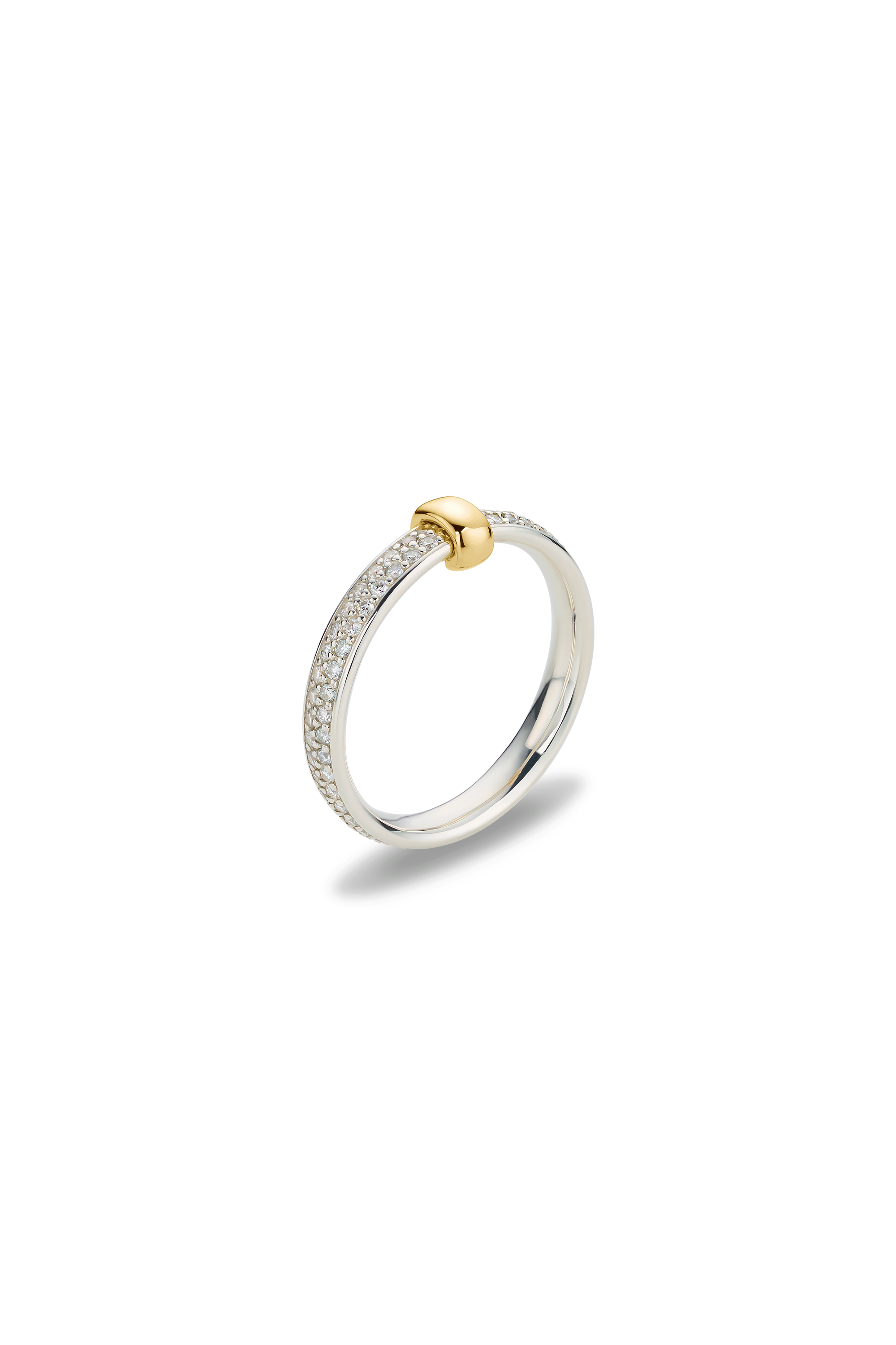 ORBIT PAVE DIAMOND & 10K GOLD RING