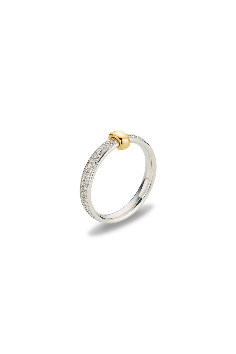 ORBIT PAVE DIAMOND & 10K GOLD RING