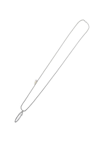 BOHO OVAL QUARTZ SHELL NECKLACE
