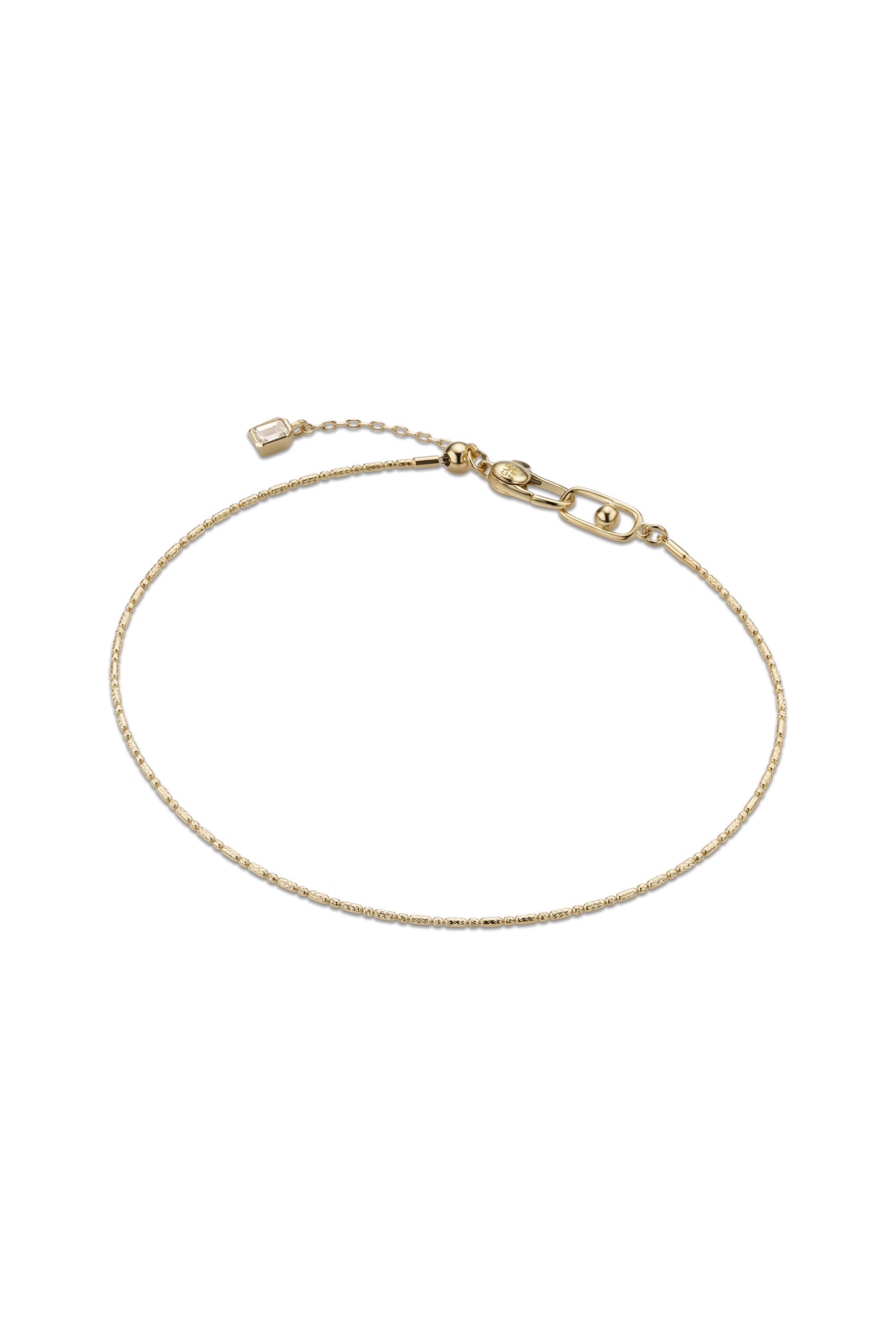 TITANIUM CORE OVAL LINK BRACELET IN GOLD