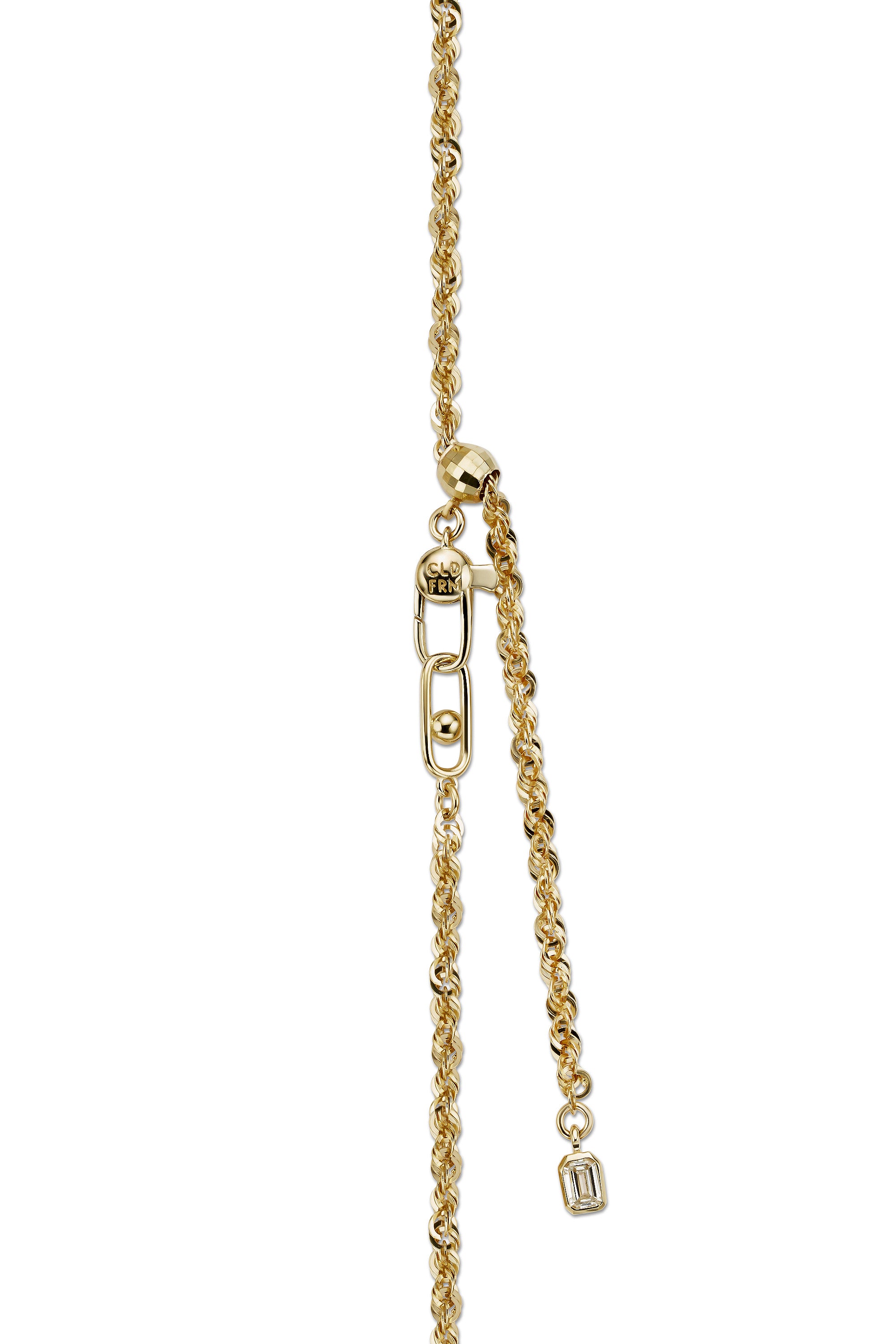 FREE LENGTH ROPE NECKLACE IN GOLD