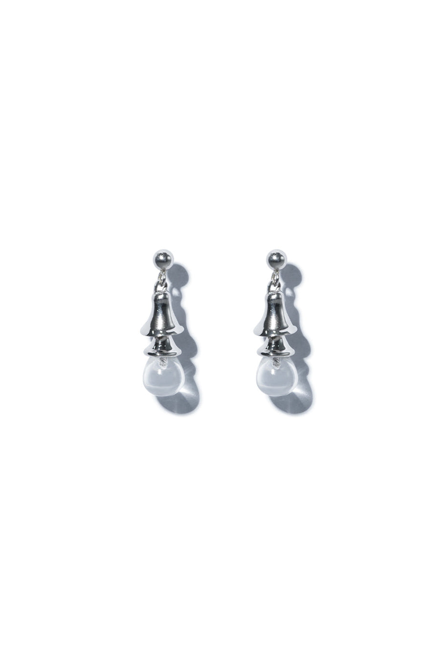 COLORLESS BELL EARRINGS