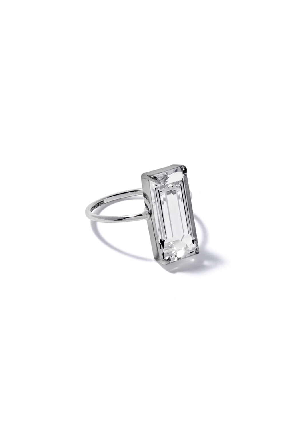 Square Ring Bottom COLORLESS CHUNKY SQUARE RING