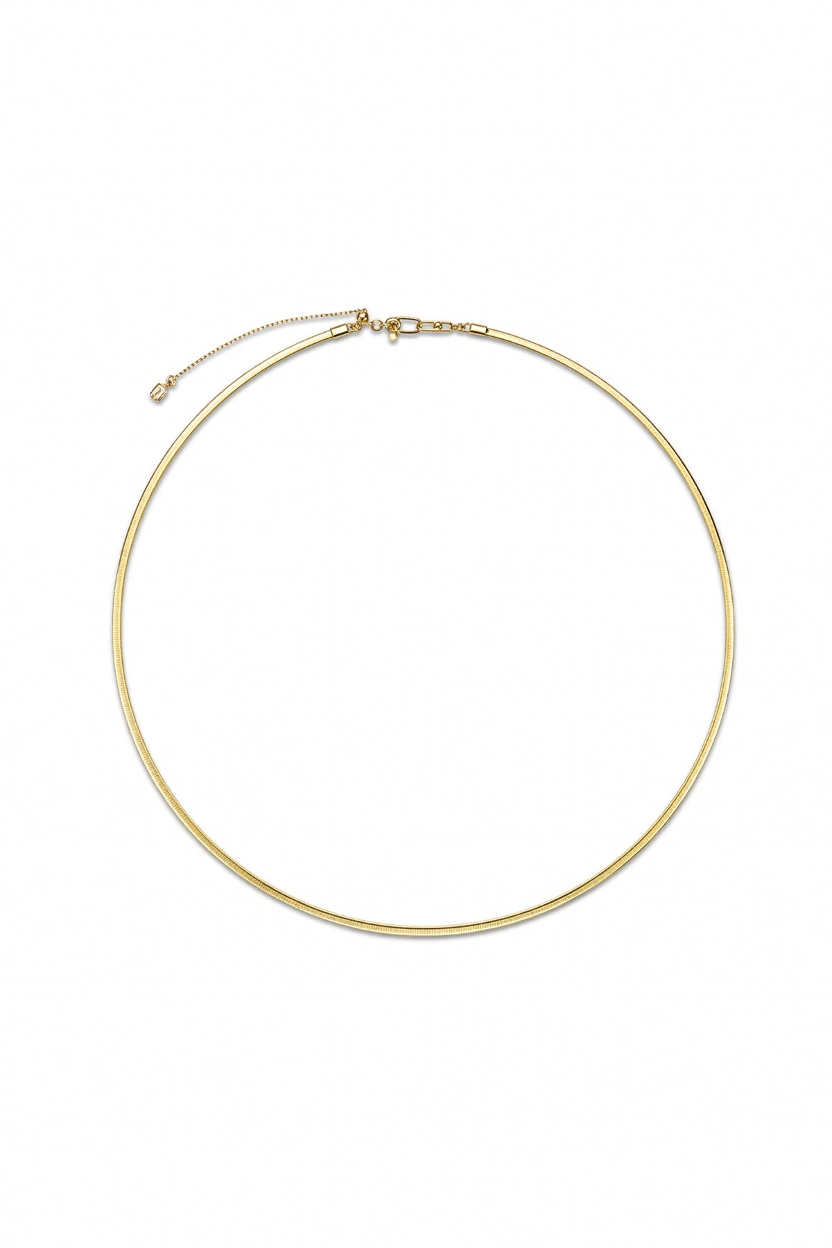 DUAL SQUARE NECKLACE 2.0MM IN GOLD & WHITE GOLD