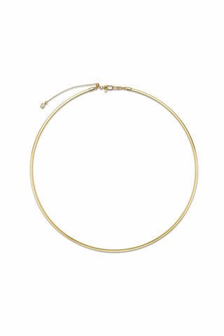 DUAL SQUARE NECKLACE 2.0MM IN GOLD & WHITE GOLD