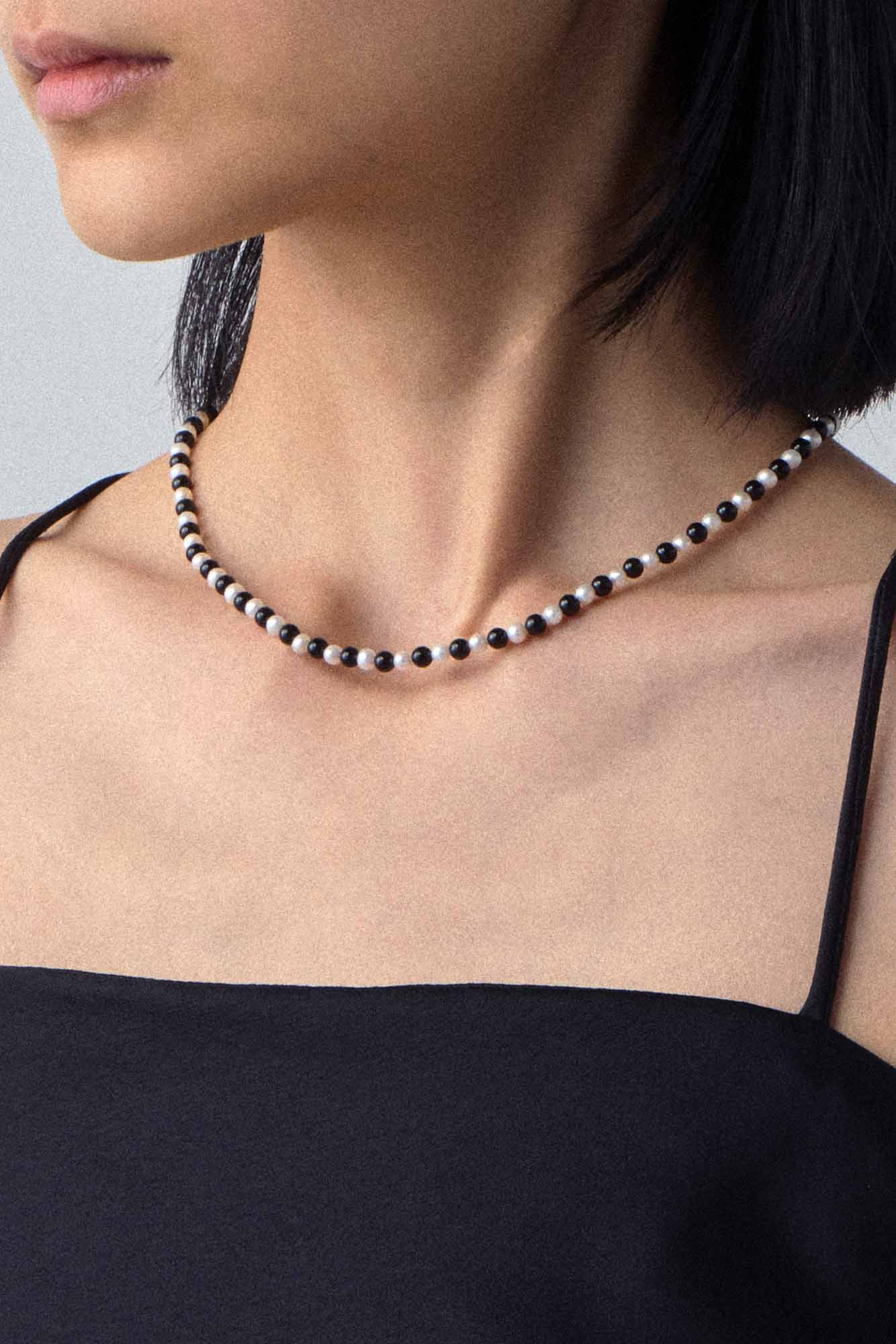 EVERYDAY PEARLS WITH BLACK ONYX