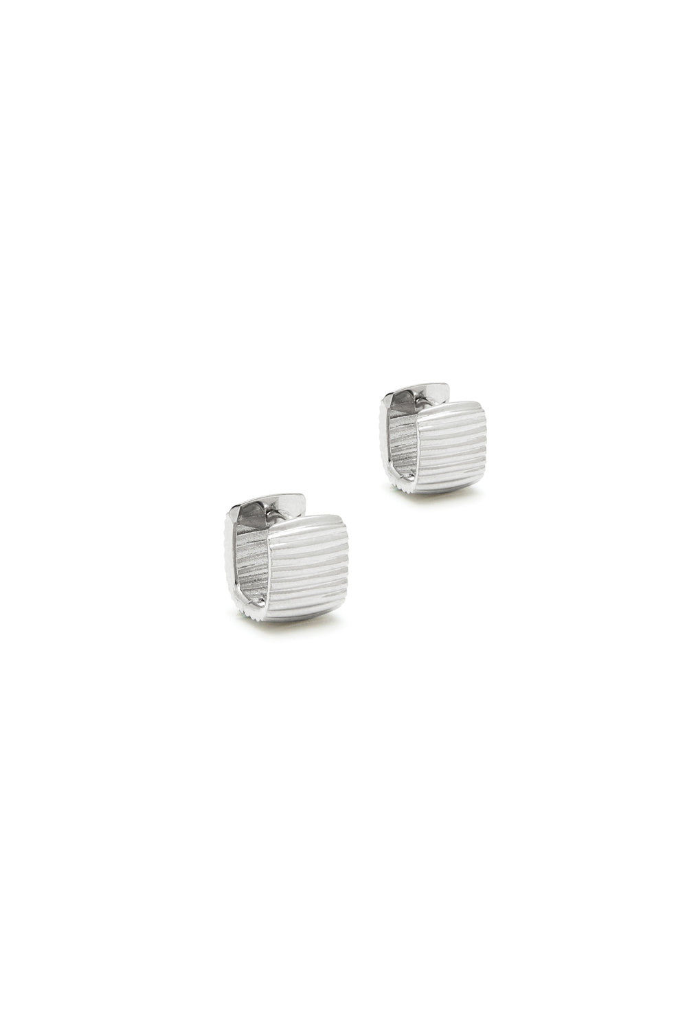 ESSENTIAL RIBBED SILHOUETTE EARRINGS SMALL