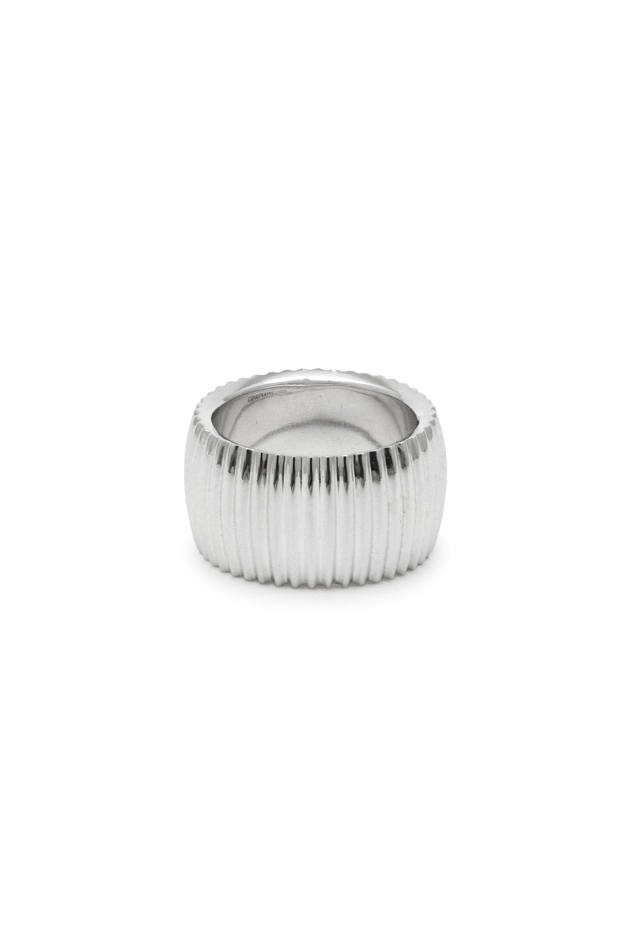 ESSENTIAL RIBBED SILHOUETTE RING LARGE