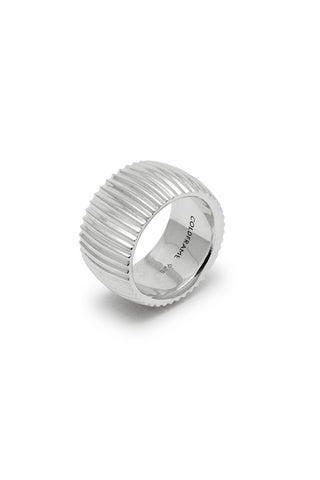 ESSENTIAL RIBBED SILHOUETTE RING LARGE