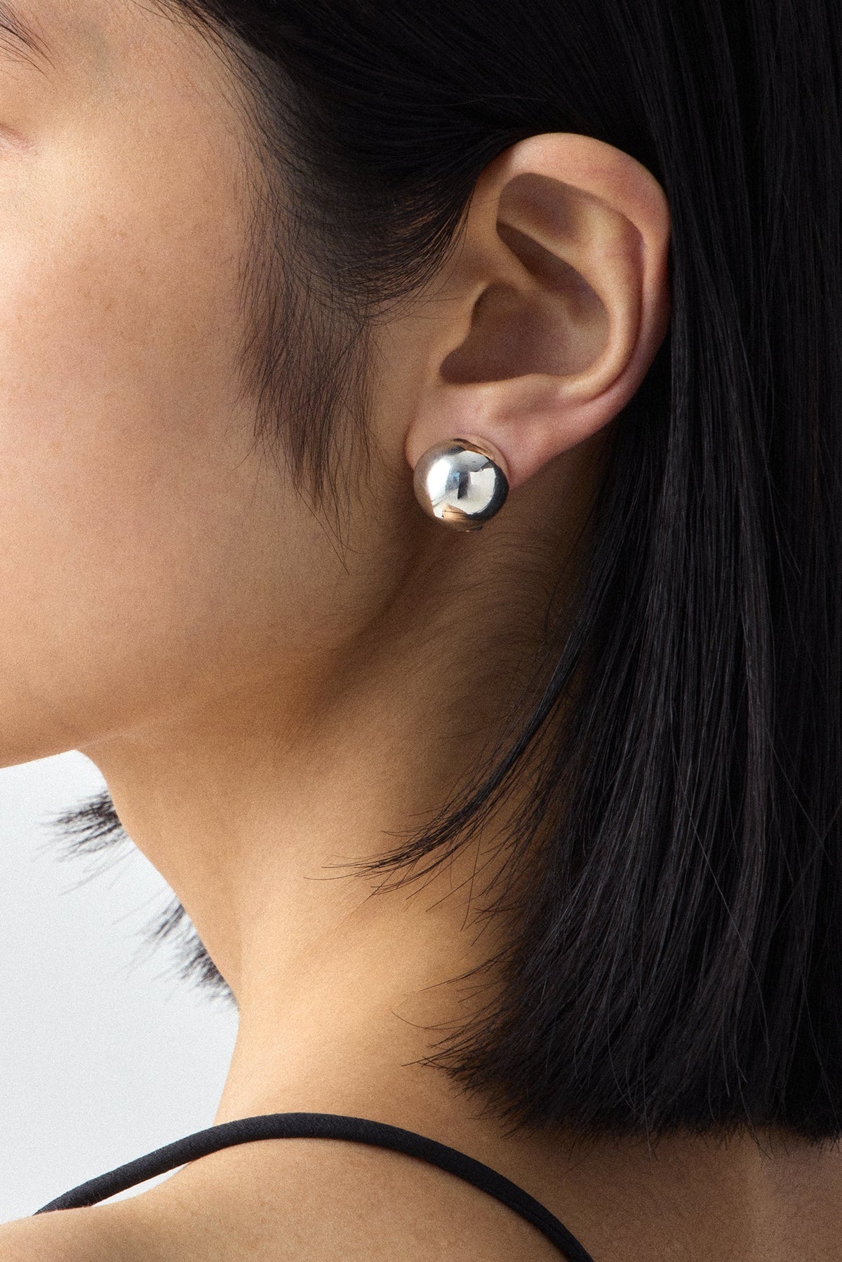 HALF SPHERE CLIP EARRINGS