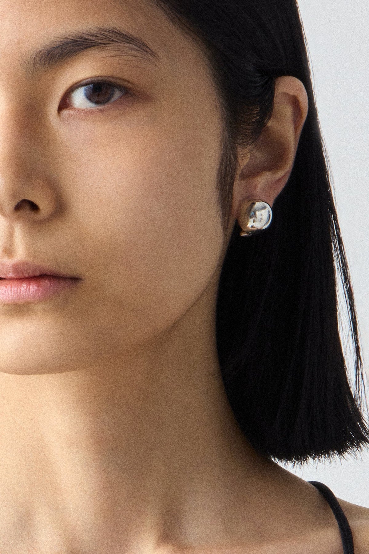 HALF SPHERE CLIP EARRINGS
