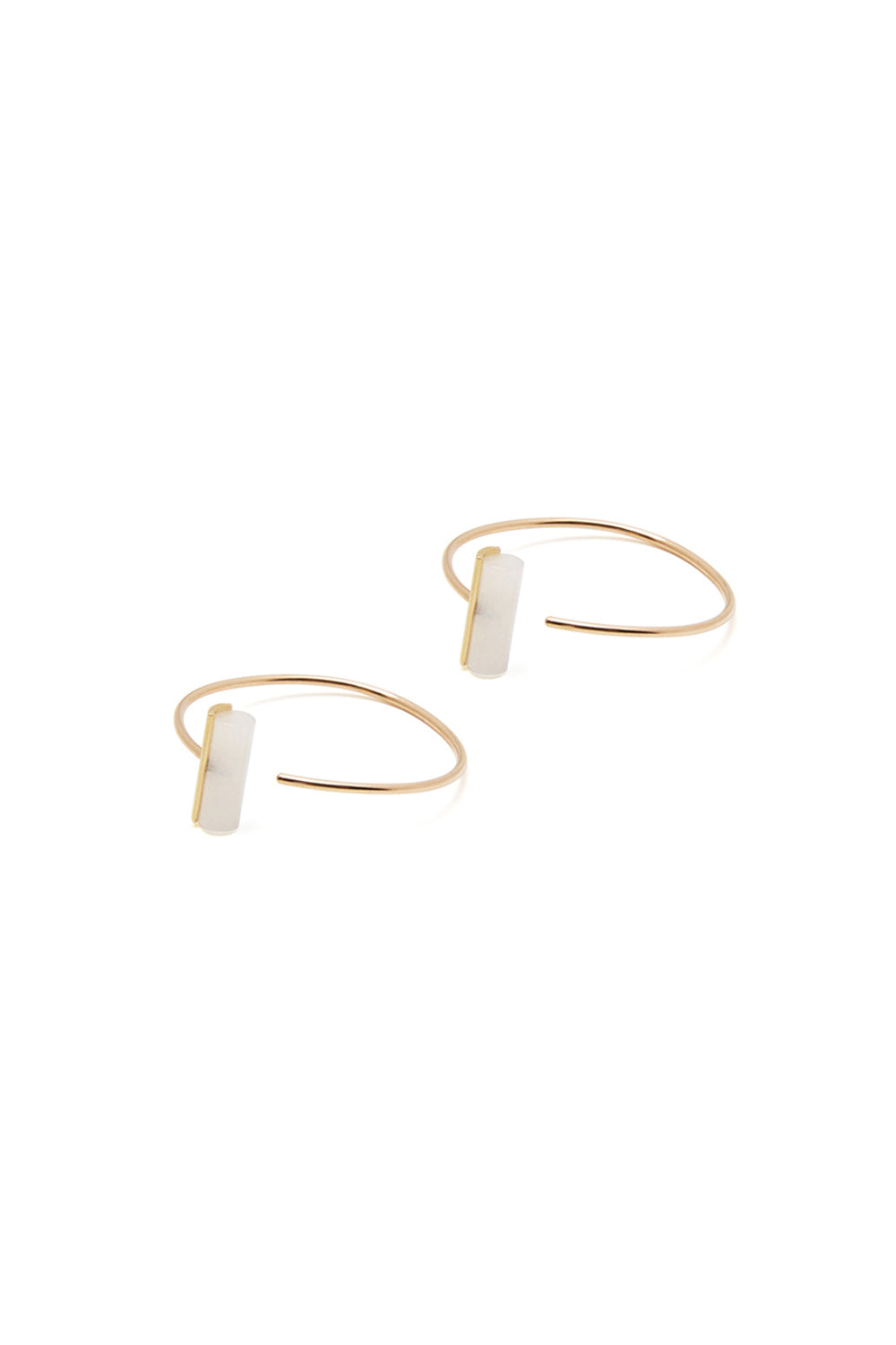 GOLD HOOP WITH QUARTZ M 2015