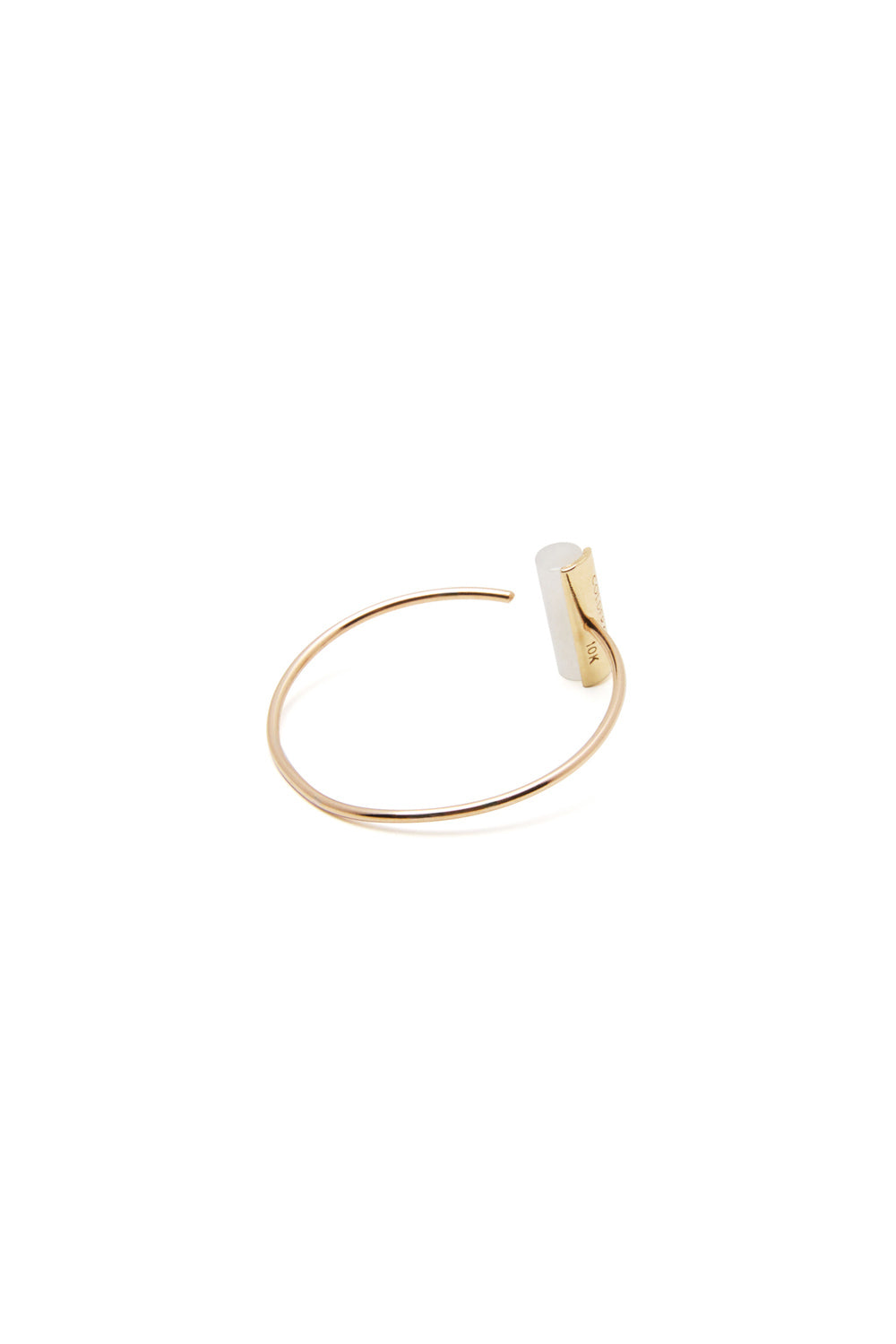 GOLD HOOP WITH QUARTZ M 2015