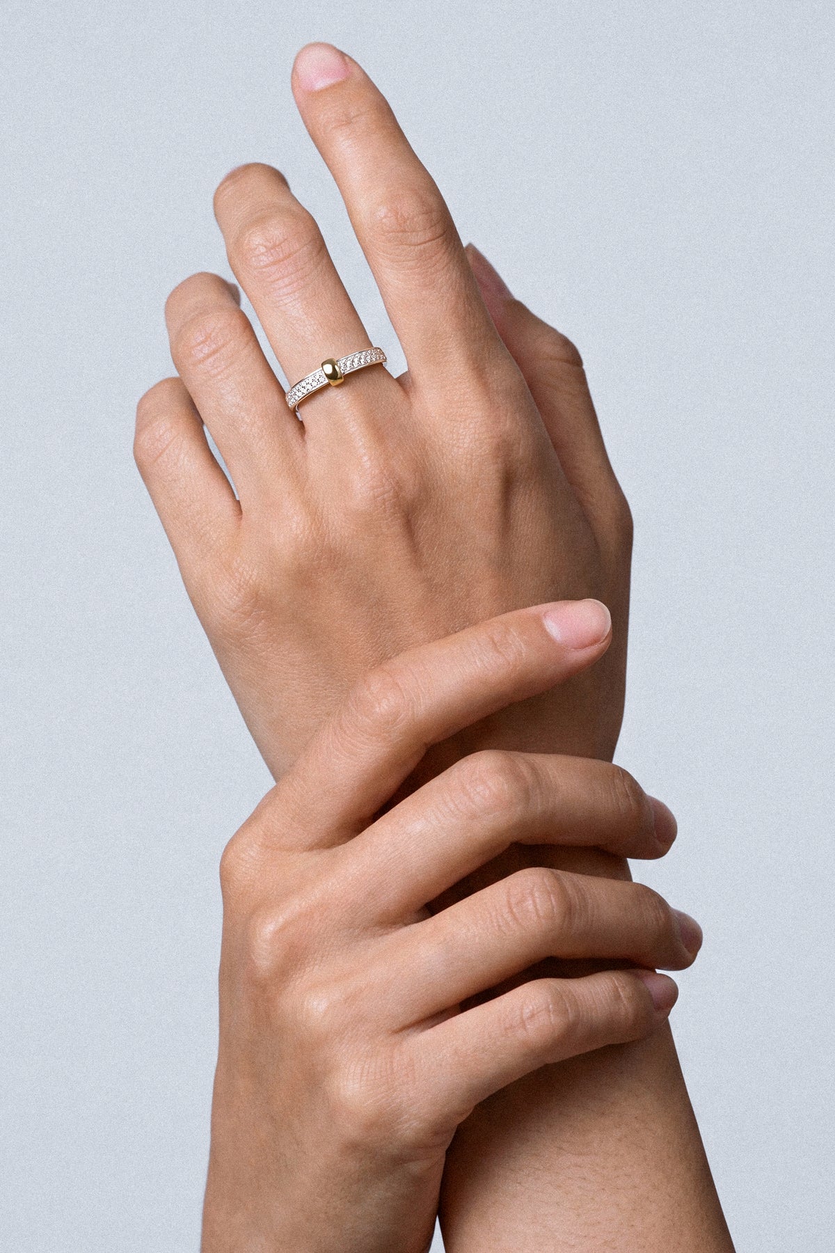 ORBIT PAVE DIAMOND & 10K GOLD RING