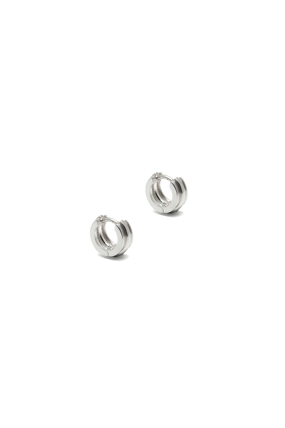 PETITE ROUNDED POTTERY VESSEL ONE-TOUCH EARRINGS