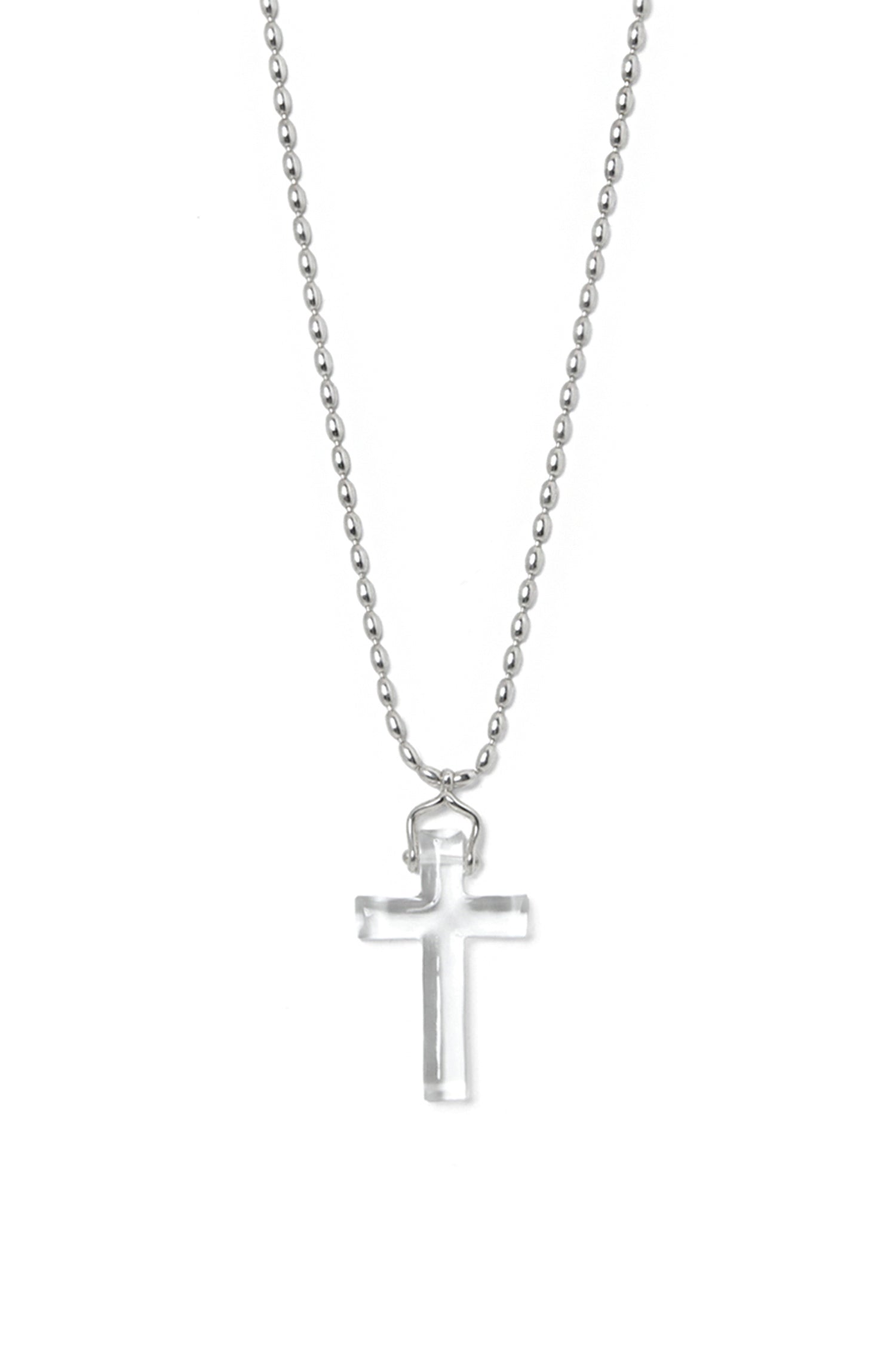 SILVER BLESSED CLEAR QUARTZ PENDANT