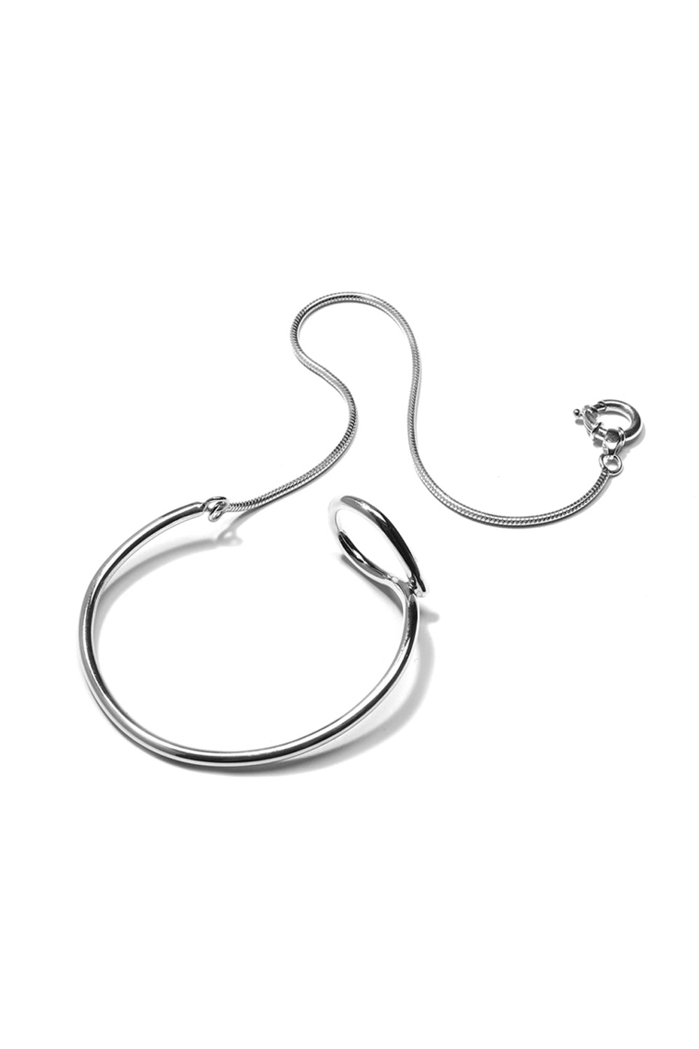 STRAPPY BRACELET IN SILVER
