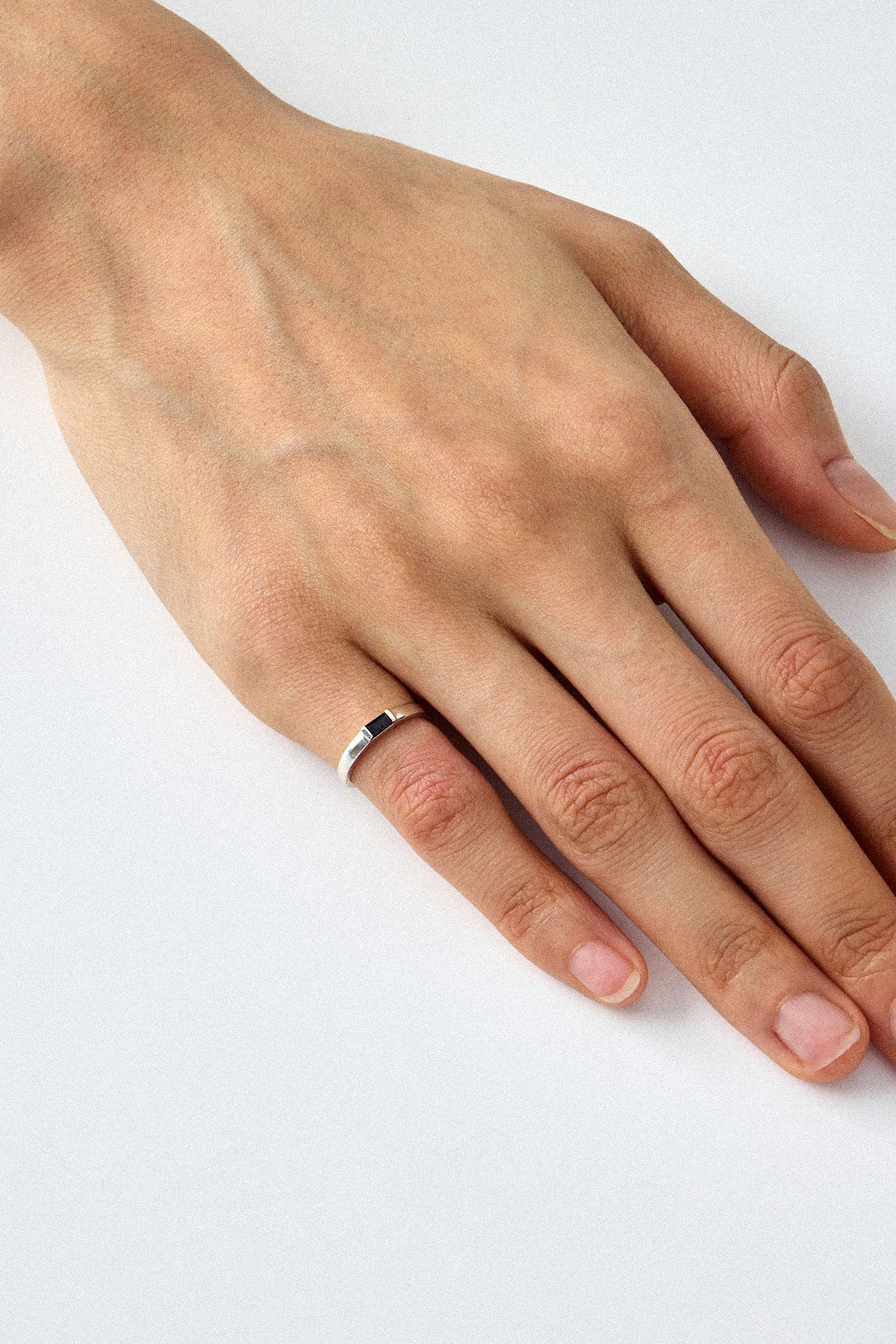 SAPPHIRE RING FOR LITTLE FINGER