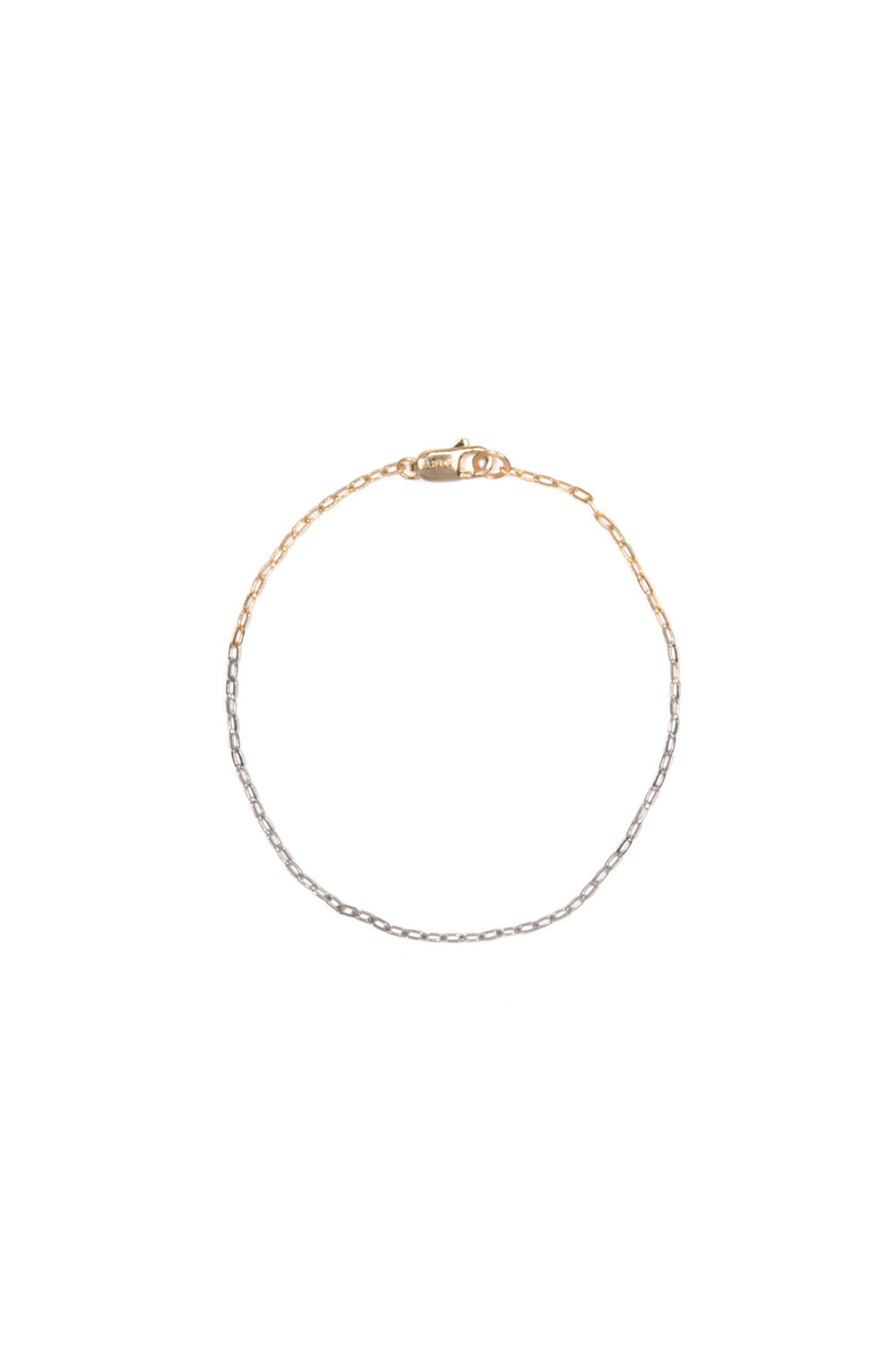TWO TONES GOLD CHAIN BRACELET