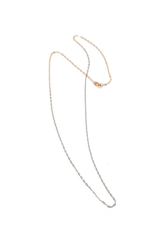 TWO TONES GOLD CHAIN NECKLACE