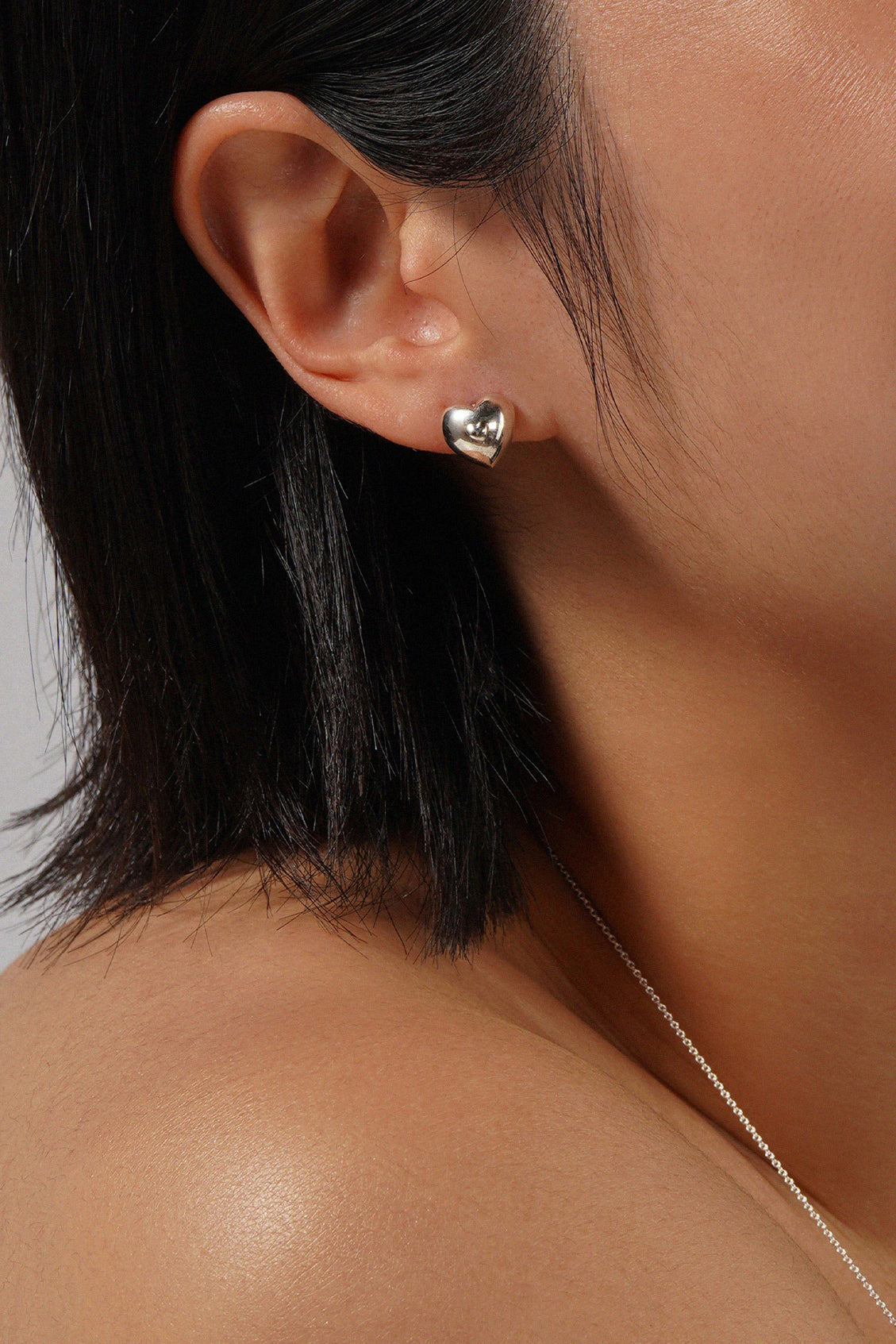 VERY VINTAGE SILVER HEART EARRINGS