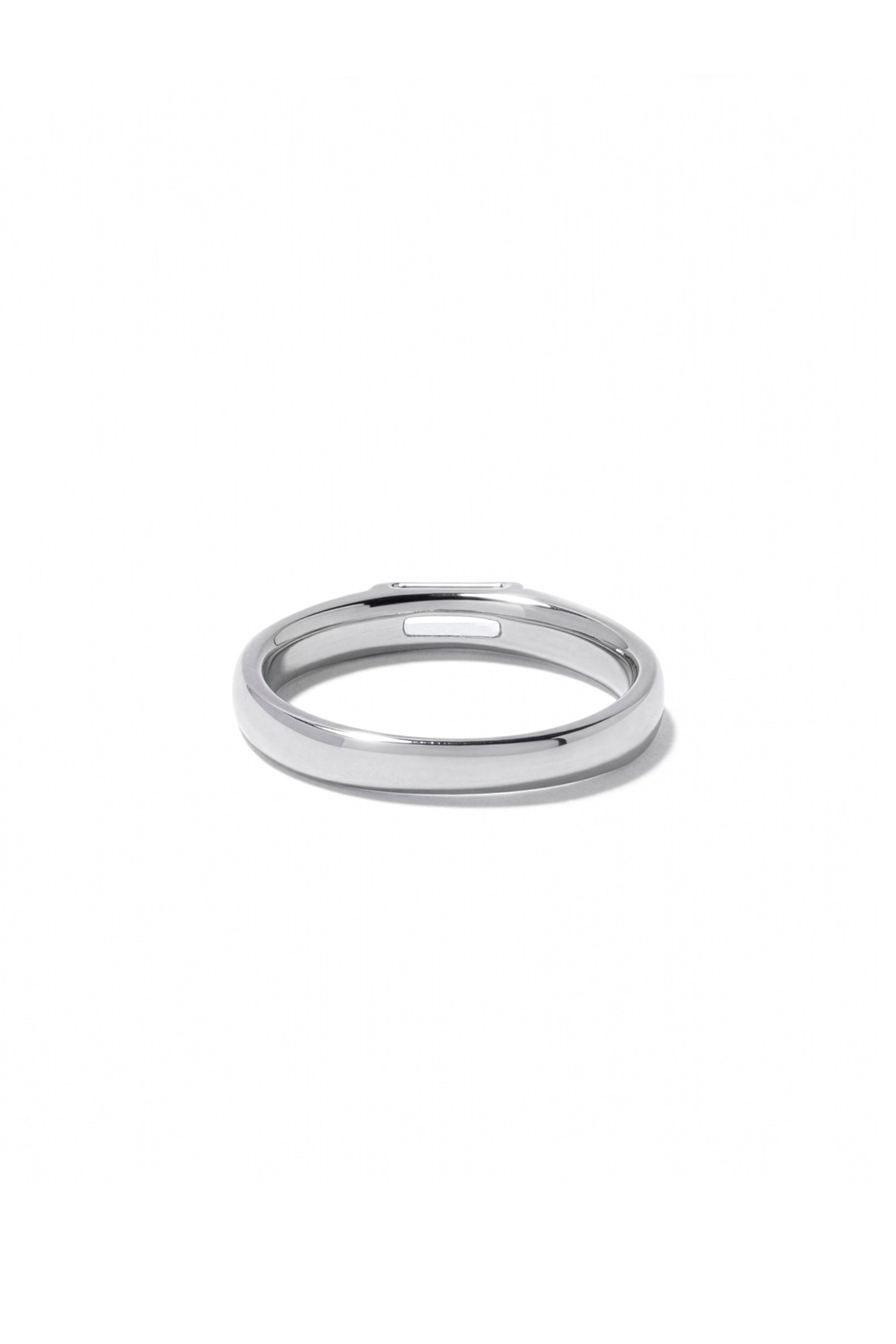 WHITE SAPPHIRE RING FOR LITTLE FINGER